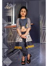 Grey Colour Reeza 3 Piece Design Reyon printed Stylish Kids Collection R-02